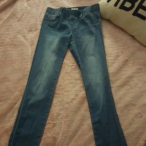 Girls faded blue jeans size 16
